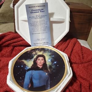 Star Trek Deanna Troi Collector's Plate.